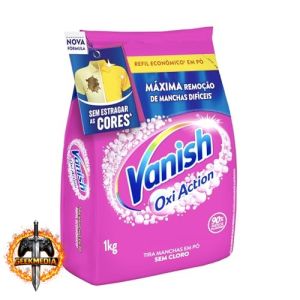Vanish Multi Power Oxi Action - Tira Manchas em Pó, Refil Econômico para roupas coloridas, 1kg
