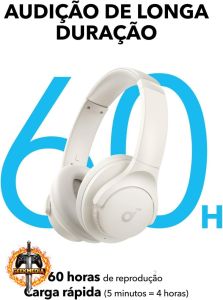 Soundcore Q11i - Fone Bluetooth Over-Ear - 60H Autonomia - Branco