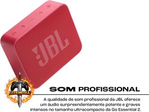 JBL Go Essential 2 - Bluetooth Portátil - Vermelha