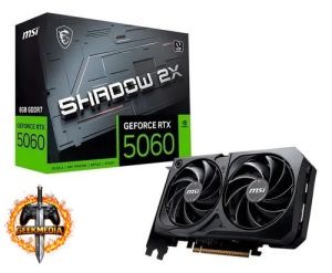 RTX 5060 Placa De Vídeo MSI Geforce RTX5060 Shadow 2x Oc 8gb Gddr7 128-bit