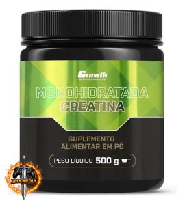Creatina Monohidratada 500g Growth Supplements Sem Sabor em Pó