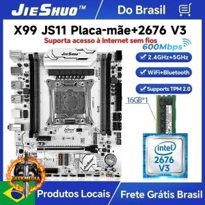 Kit Xeon 2676 v3 com Placa Mãe x99 Jieshuo JS11