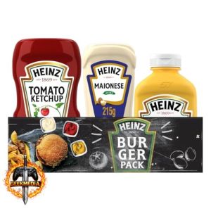 Pack Heinz Hamburguer Ketchup 397G  Maionese 215G  Mostarda 255G