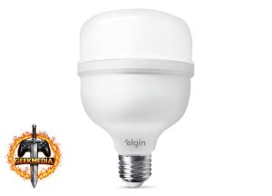 Lâmpada Super Bulbo LED T 30W 6500K Elgin Bivolt Luz Branca Fria