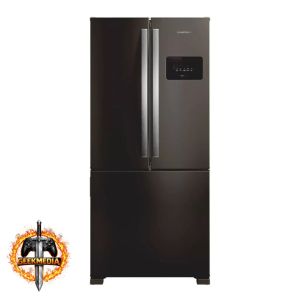 Geladeira Frost Free French Door 3 Portas Black Inox Brastemp BRO85ME