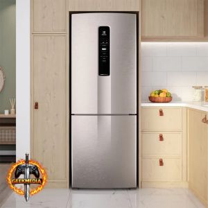 Geladeira Electrolux Frost Free Inverter 490L Efficient AutoSense Inox 127V
