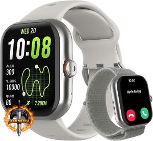 SmartWatch Bettdow GPS - 1,85" AMOLED - Chamada Bluetooth - IA com Voz - Prata