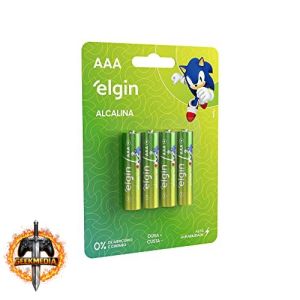 Pilha Alcalina Elgin Palito AAA Blister com 4