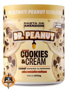 Pasta de Amendoim Dr. Peanut Cookies & Cream 600g