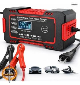 Carregador Inteligente De Bateria Automotiva 12V 6A Bivolt