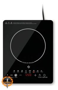 Cooktop de Indução 1 Boca Preto Painel Touch Screen