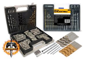 Jogo De Brocas Bits Buchas 300 Peças Profissional C/ Maleta The Black Tools