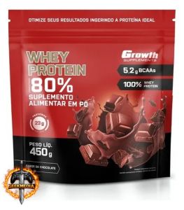 Whey Protein Concentrado 450g Growth Supplements