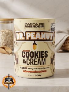 Pasta de Amendoim Dr. Peanut sabor Cookies & Cream 600g