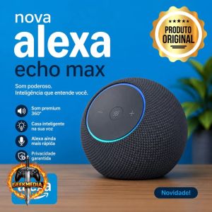 Echo Dot Max Alexa Smart Speaker com Hub de Casa Inteligente