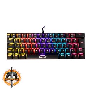 Teclado Mecânico TGT Sherman V3 C1, Rainbow, ABNT2, Switch Marrom, Preto