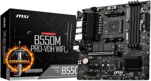 Placa-Mãe MSI B550M PRO-Vdh WIFI AM4 mATX