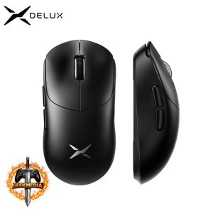 Mouse Gamer sem fio Delux M400, 1000Hz, PAW3311