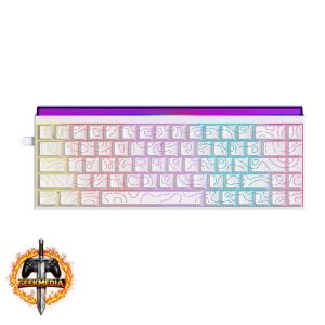 Teclado Mecânico Ajazz NK68, Rainbow, Switch Vermelho