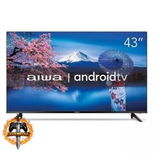 Smart TV AIWA 43" Android Full HD Borda Ultrafina HDR10 Dolby Áudio