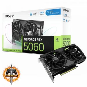 Placa de Vídeo NVIDIA GeForce PNY RTX5060 8GB DUAL FAN OC Blackwell