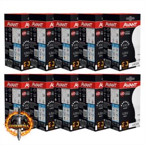 Kit 10 Lâmpadas LED Avant 9W Pera E27 6500K Luz Branca