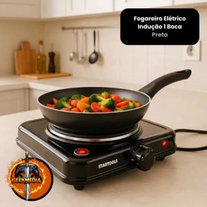 Fogão de Indução Portátil 1 Boca Cooktop Elétrico