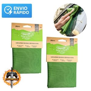 Kit Pano Mágico Limpa Vidros Espelhos - Ákora
