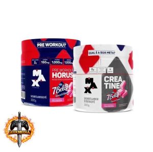 Kit Pré Treino Hórus 7 Belo  Creatina 7 Belo Max Titanium