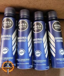 Kit 4 Desodorantes Nivea Men Antitranspirante Aerossol Original Protect 150ml