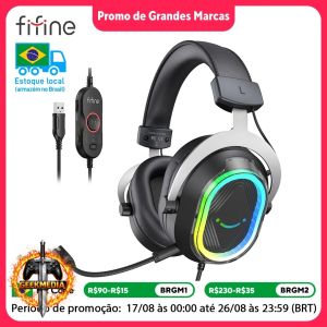 Headset Gamer FIFINE H13 7.1 Surround Com Fio