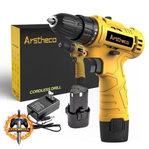 Parafusadeira Furadeira Sem Fio 25n 3/8 12v 10mm Bivolt Bateria Arstheco