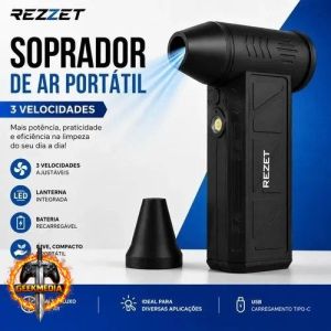 Soprador De Ar Mini Turbo Portátil USB Recarregável