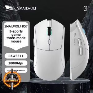 Mouse Gamer Sem Fio SMAILWOLF RS7 Sensor PAW3311