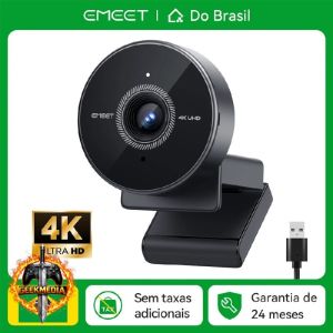 Webcam EMEET C950 4K 1080p 60fps com Foco Automático