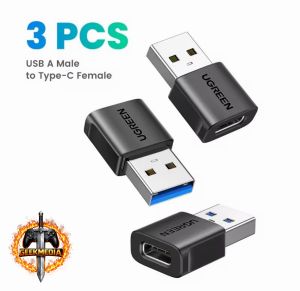 Adaptador USB 3.1 Tipo C Fêmea para USB A Macho UGREEN (3x)