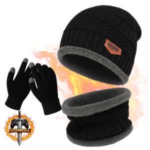 Kit Inverno Touca Gorro Luva Touch Cachecol