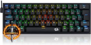 Teclado Mecânico Gamer Redragon Fizz RGB Switch Marrom - Preto