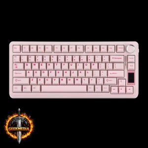 Teclado Mecânico EPOMAKER x AULA EA75 MAX 75% ANSI US Hot-Swap Gasket Tri Mode