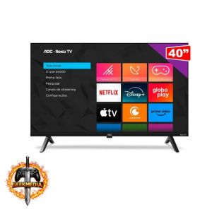 Smart TV LED AOC 40 Polegadas Full HD Roku 40S5045/78