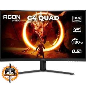 Monitor Gamer Curvo AOC Agon Quad 32" 180Hz 0,5ms HDR10 CQ32G4E