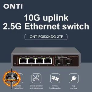 Switch de Rede ONTI 2x SFP 10G  4x LAN 2.5G
