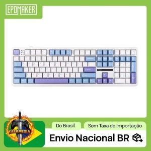 Teclado Mecânico EPOMAKER x AULA F108 Tri-Mode RGB