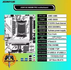 Placa Mãe Jginyue B650m pro matx DDR5