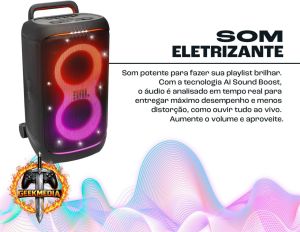 JBL PartyBox 520 - Caixa de Som Bluetooth 400W