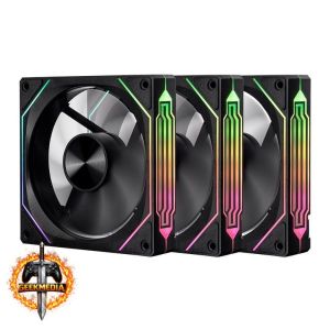 Kit Ventoinhas Pichau Ventus NX Reverse ARGB 3x120mm