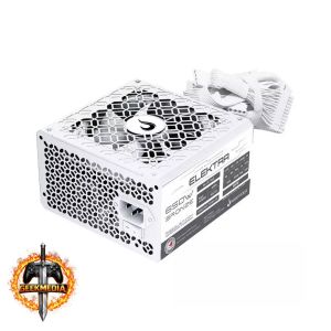 Fonte Gamer Rise Mode Elektra 650W 80 Plus Bronze PFC Ativo Branco