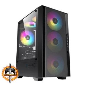 Gabinete Gamer Acegeek Stratus Mesh, Mid-Tower, Preto