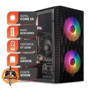 PC Gamer Forge Intel Core i5 GT 1030 2GB 8GB RAM SSD 240GB Fonte 500W