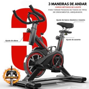 Bicicleta Ergométrica Spinning Fitness Profissional 120kg